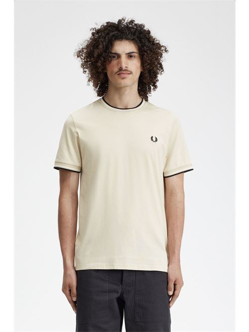 t-shirt bordino Fred Perry | M1588U87
